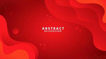 Abstract Red  Fluid Wave Background vector