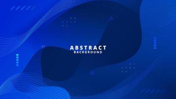 Abstract Blue  Fluid Wave Background vector