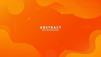 Abstract Orange Fluid Wave Background vector