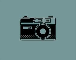 simple mirrorless camera icon vector