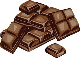 chocolates and flocks bright and juicy illustration vector