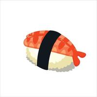 Sushi roll set. Isometric sushi icons on white background. Japanese food. vector