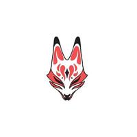 japanese fox mask vector, japanese mask vector