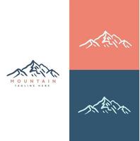 PrinMountains logo design vector template