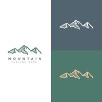 PrinMountains logo design vector template