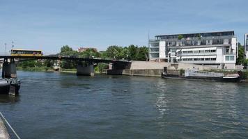 View of river Danube in Regensburg video