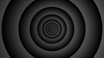 Animated circle looping background dark black video
