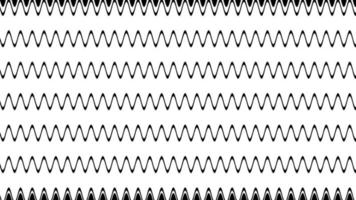 Animated background wave black and white motion graphic loop video