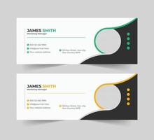 Corporate Email Signature Template Vector Mailing Email Signature Collection Business Email Signatures Design evelopment If Your Business Promotion