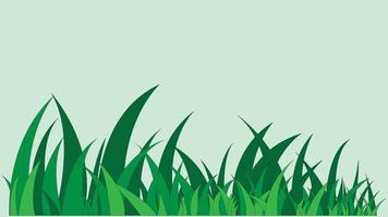 ilustración de vector de hierba verde