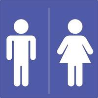 man and woman toilet gender sign lady and gentelman vector