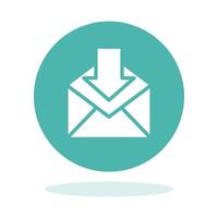 Mail In Flat Icon vector