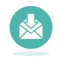 Mail In Flat Icon vector