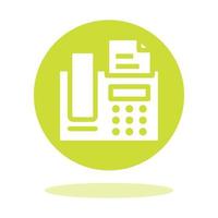 Fax Flat Icon vector
