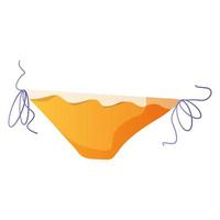 Separate womens swimsuit for the beach. vector