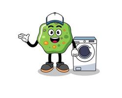 puke illustration as a laundry man vector