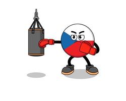 Illustration of czech republic boxer vector