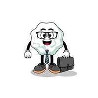 chewing gum mascot as a businessman vector