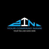 ZIN letter logo creative design with vector graphic