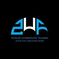 ZUF letter logo creative design with vector graphic