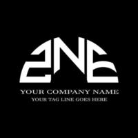 ZNE letter logo creative design with vector graphic