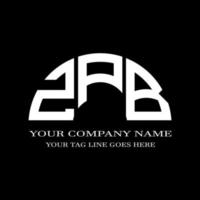 ZPB letter logo creative design with vector graphic