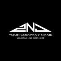 ZNJ letter logo creative design with vector graphic