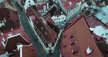 Tallinn Old Town Roofs and Buildings during Christmas Holidays, Estonia video