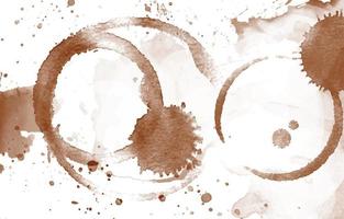 Coffee Stains On The White Background vector