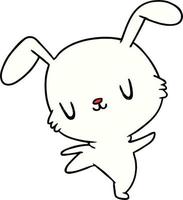 cartoon kawaii cute furry bunny vector
