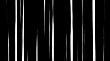 animação de fundo de linha de velocidade de anime em preto. linhas de velocidade da luz em quadrinhos radiais em movimento. linhas de velocidade para sobreposição de ação flash video