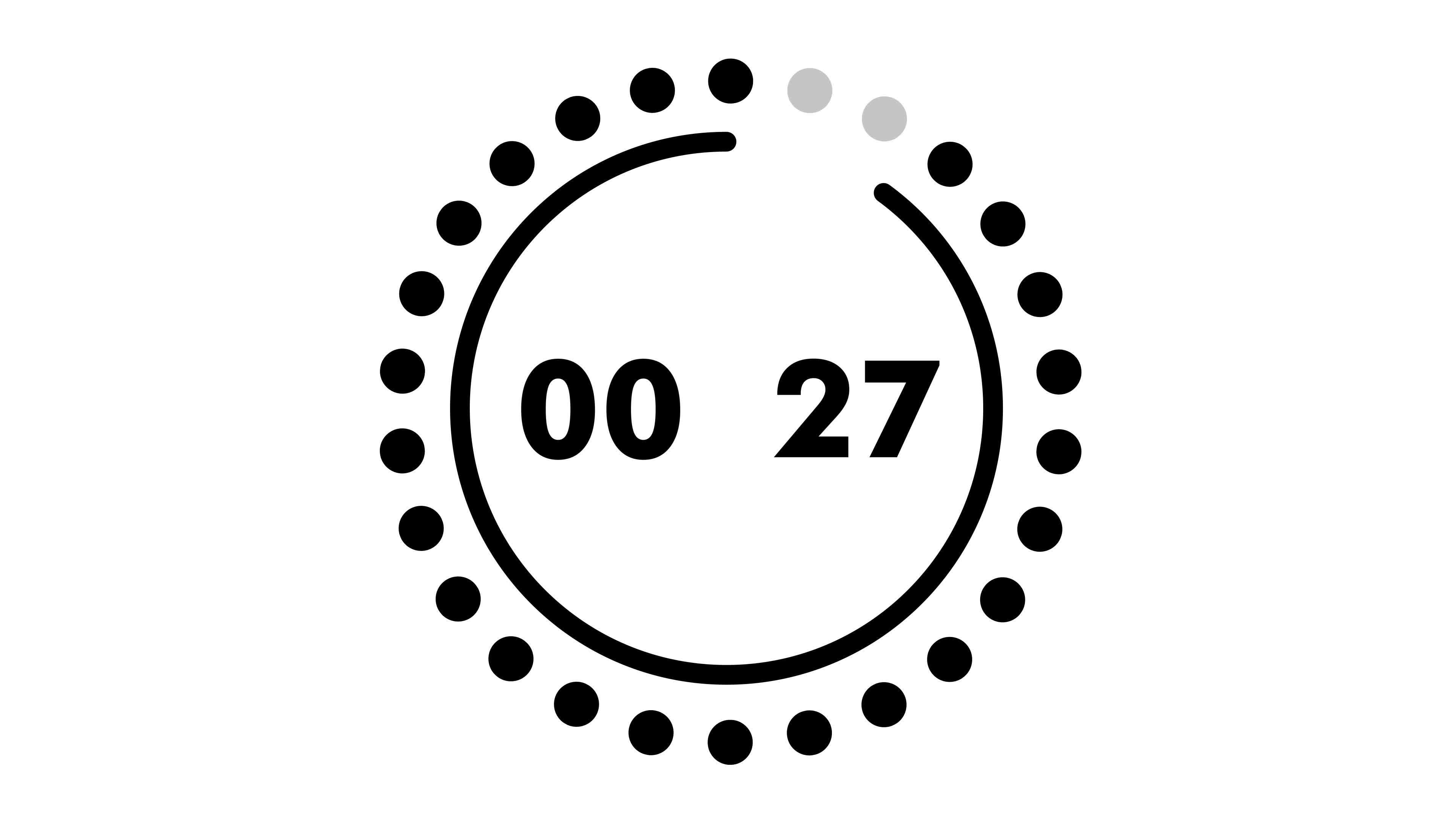 30 second animation from 30 to 0 seconds. Modern flat design with