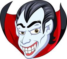 vampire face cartoon vector