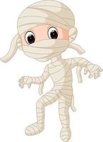 Cartoon Egyptian mummy vector