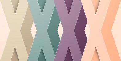 abstract kris kros geometric background design in pastel colors vector