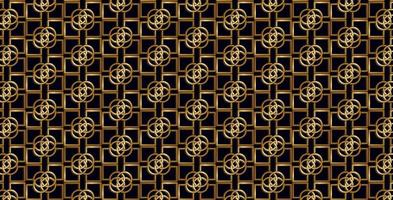 abstract patterns in gold and black vector