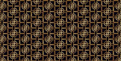 abstract patterns in gold and black vector