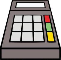 cute cartoon school calculator vector