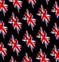 patrón de bandera británica vector