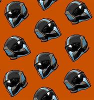 cool helmet pattern vector