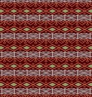 triangular orange and round ethnic pattern vector
