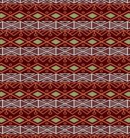 triangular orange and round ethnic pattern vector