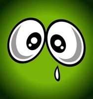 sad eye expression vector