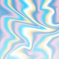 Holographic abstract background in pastel neon color vector