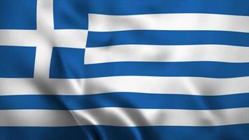 Animationsvideo Flagge unabhängiger Tag Griechenlands video