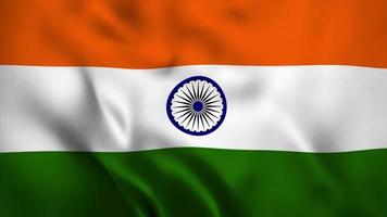 India Flag Animation Stock Video Footage for Free Download