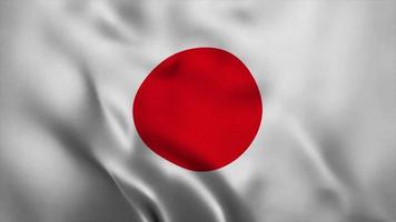 Animationsvideo Flagge unabhängiger Tag von Japan video