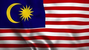Animationsvideo Flagge unabhängiger Tag von Malaysia video