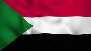 animation video flag independen day of sudan