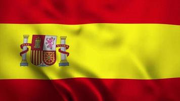 Animationsvideo Flagge unabhängiger Tag von Spanien video